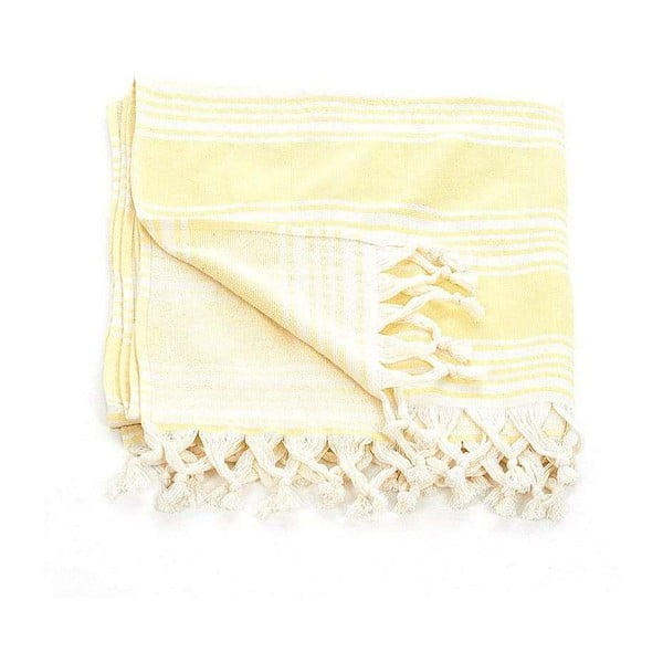 Ręcznik hammam Pestemal Yellow Ivory