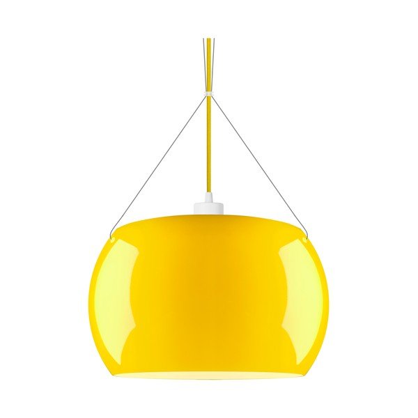 Żółta błyszcząca lampa wisząca Sotto Luce MOMO-image-1
