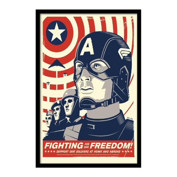 Plakat Fighting Freedom, 35x30 cm
