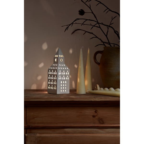 Ceramiczny świecznik na świeczkę typu tealight Urbania Lighthouse Church Tower – Kähler Design-image-2