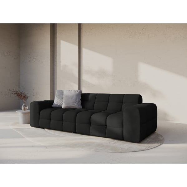 Czarna sofa 255 cm Kendal – Micadoni -image-1