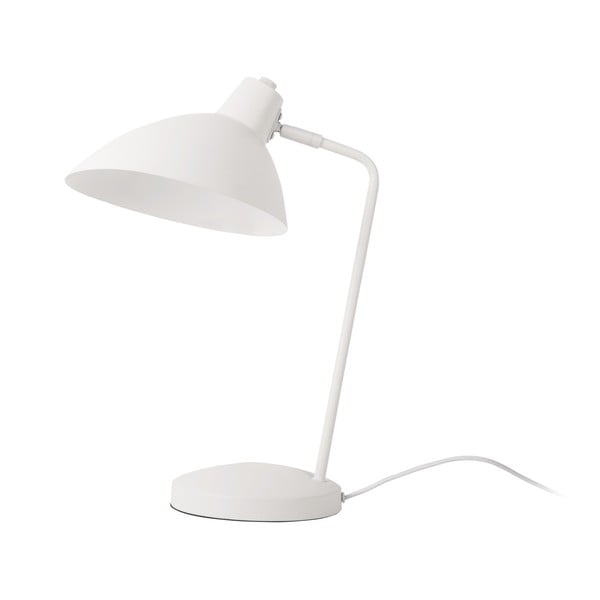 Biała lampa stołowa z metalowym kloszem (wysokość 49 cm) Casque – Leitmotiv