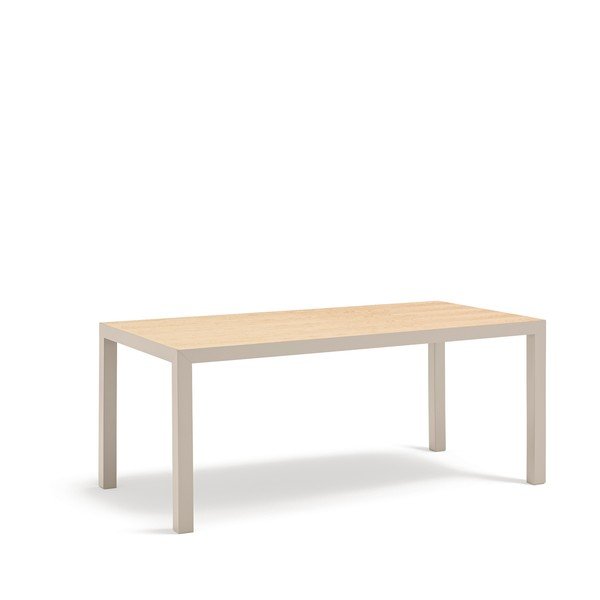 Stół z blatem z drewna dębowego 75x180 cm Alma – Teulat-image-2