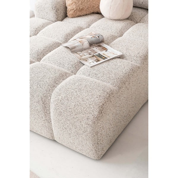 Beżowy rozkładany narożnik modułowy ze schowkiem (lewostronny) Lulu – Miuform-image-3