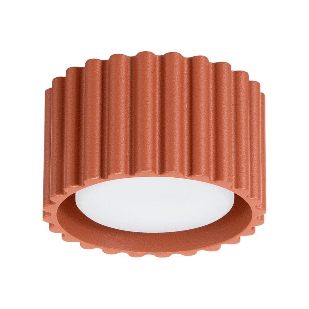 Metalowa lampa punktowa w kolorze terakoty ø 10 cm Zora – Sollux