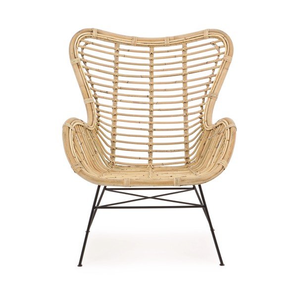 Rattanowy fotel ogrodowy w naturalnym kolorze Casilda – Bizzotto-image-2