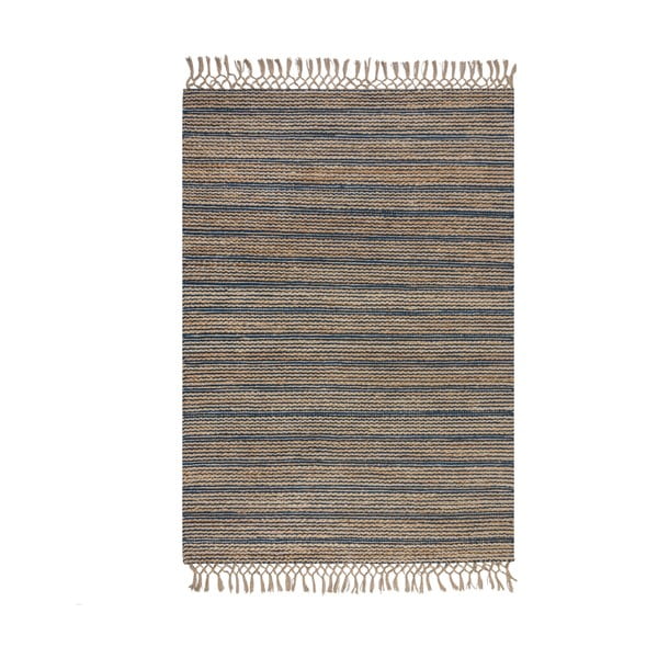 Niebieski dywan z juty Flair Rugs Equinox, 160x230 cm