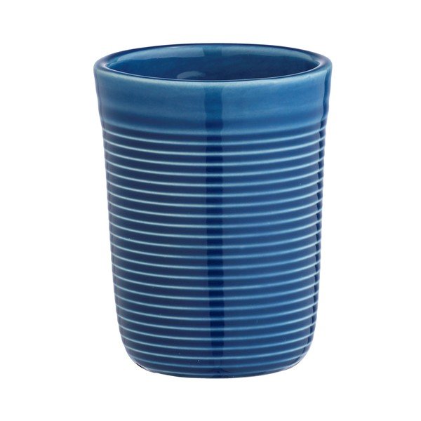Niebieski ceramiczny kubek na szczoteczki Wenko Sada-image-1