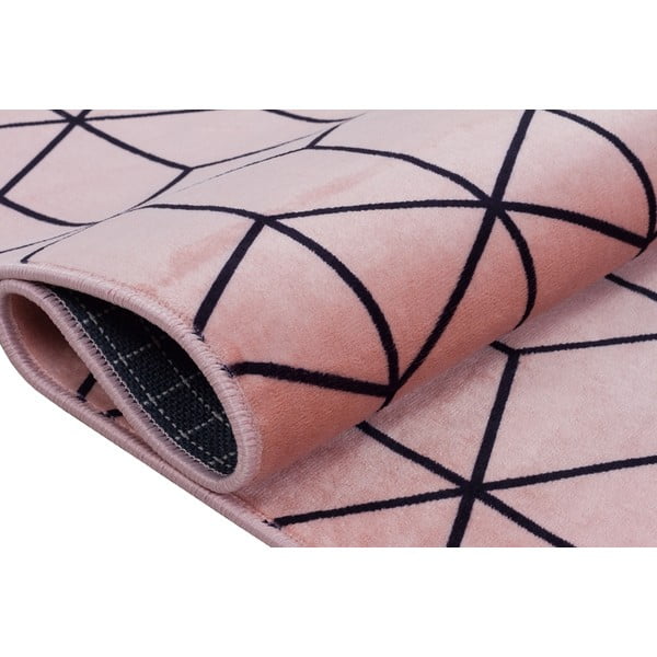 Różowy dywan odpowiedni do prania 160x100 cm − Vitaus-image-2