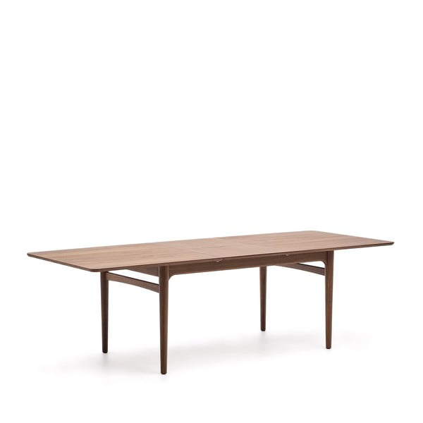 Rozkładany stół z dodatkowym blatem w dekorze orzecha 100x200 cm Elan – Kave Home-image-4