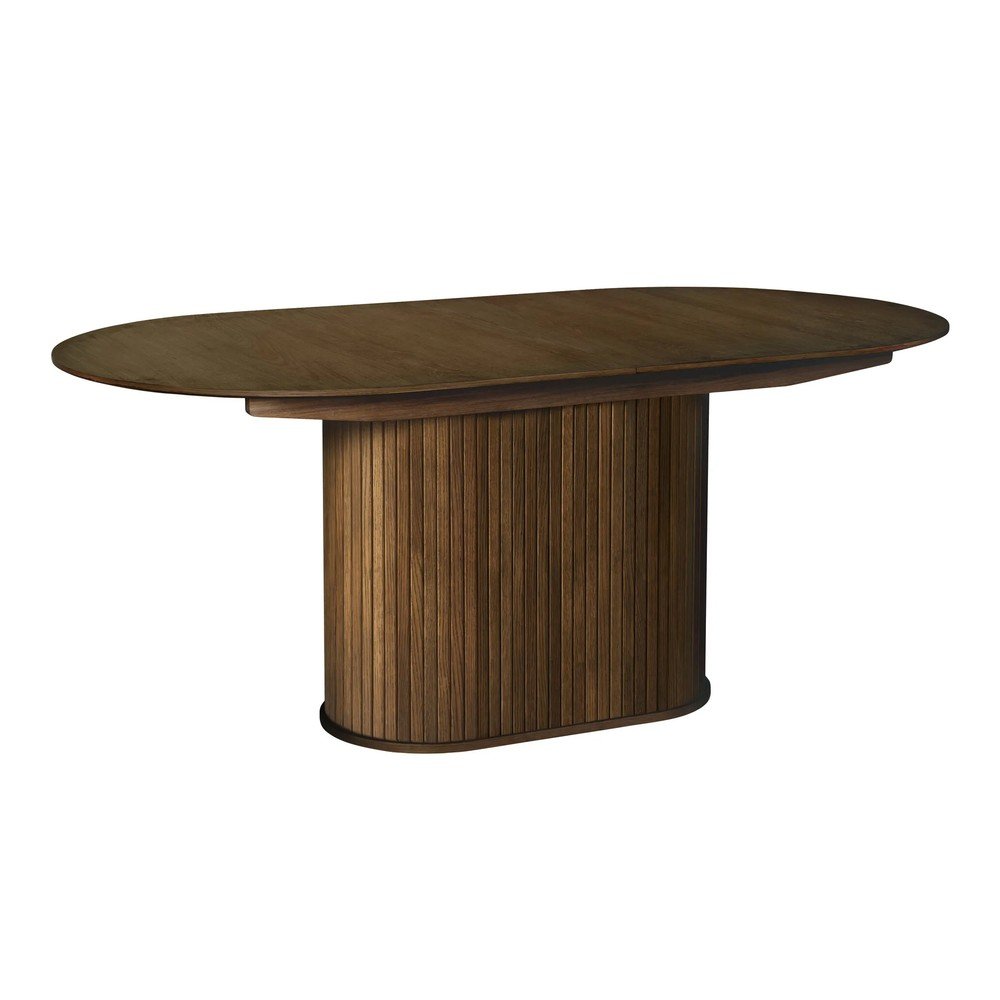 Rozkładany stół z dodatkowym blatem w dekorze dębu 95x180 cm Nola – Unique Furniture