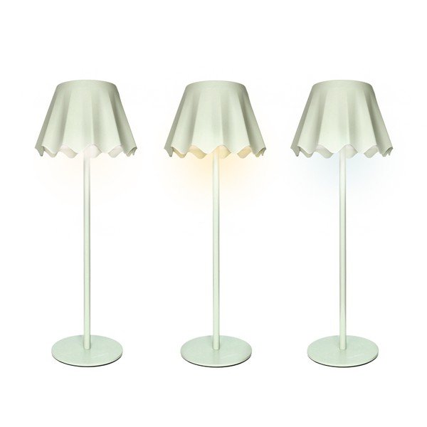 Jasnozielona metalowa lampa stołowa LED ze ściemniaczem (wysokość 36 cm) – Brandani-image-2