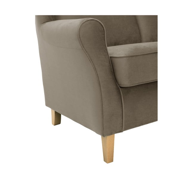 Brązowa aksamitna sofa Max Winzer Lorris, 139 cm-image-3