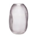 Szary szklany wazon Hübsch Glam, wys. 30 cm