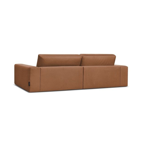Pomarańczowa aksamitna sofa 276 cm Sierra – Bobochic Paris-image-4