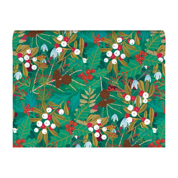 Papiery do pakowania prezentów ze świątecznym motywem zestaw 5 szt. 69,5x48,5 cm Winter Foliage – Roger la Borde