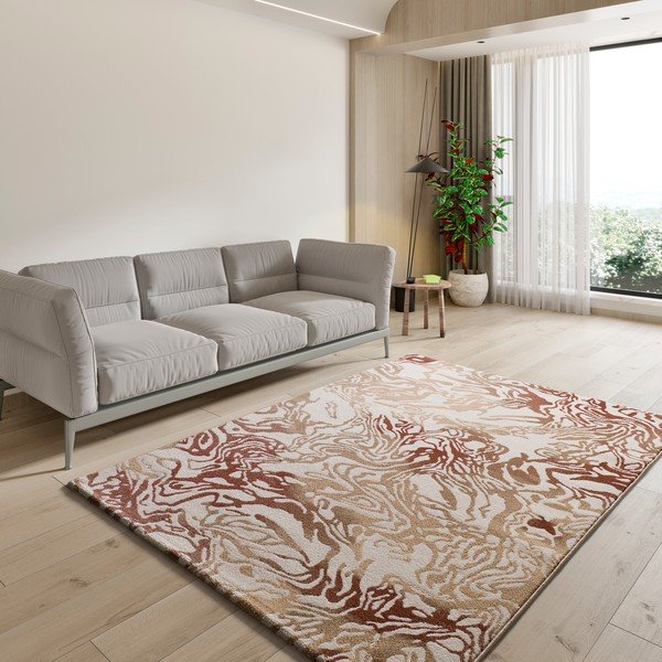 Beżowy/w kolorze terakoty dywan 160x230 cm Astra – Universal-image-1