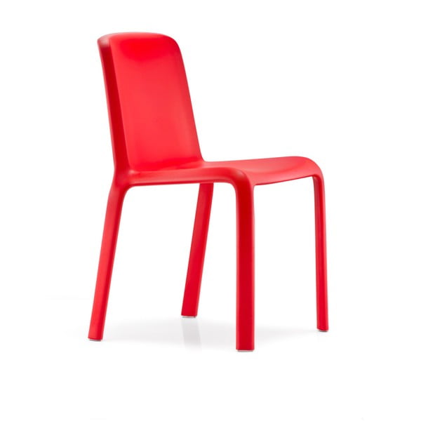 Czerwone krzesło Pedrali Snow