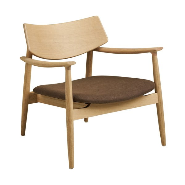 Brązowy fotel z podnóżkiem Olvera – House Nordic-image-3