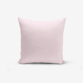 Różowa poszewka na poduszkę z domieszką bawełny Minimalist Cushion Covers, 45x45 cm