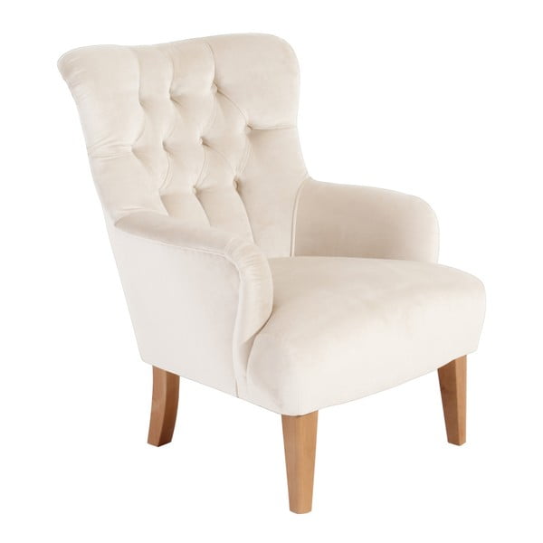 Kremowy fotel Max Winzer Brandon Suede