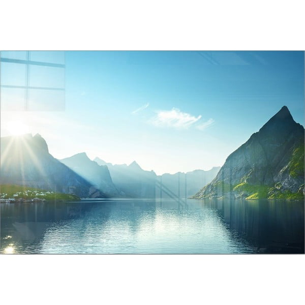 Szklany obraz 100x70 cm Fjord – Wallity