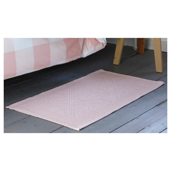 Różowy dywanik łazienkowy Walra Kim, 60x100 cm