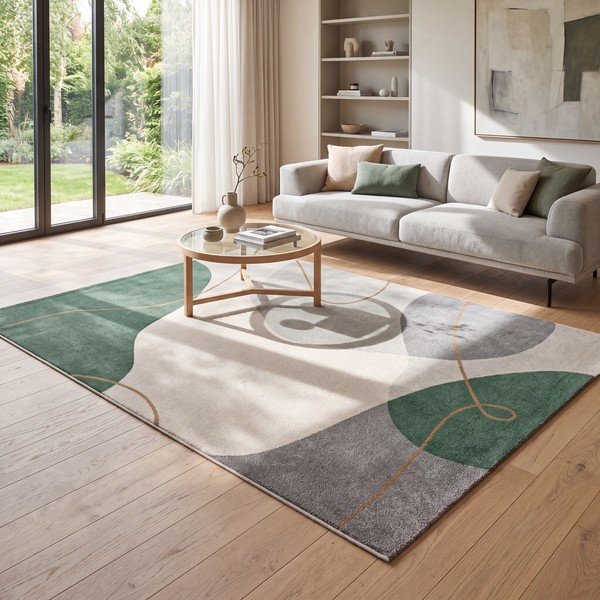 Zielony dywan 120x170 cm Edesa – Universal-image-1