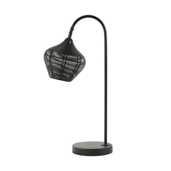 Czarna lampa stołowa (wysokość 61 cm) Alvaro – Light & Living