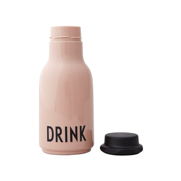Różowa dziecięca butelka Design Letters Drink, 330 ml-image-2