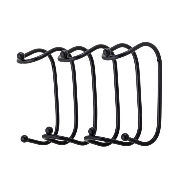 Czarny metalowy wieszak ścienny Maltha – Bloomingville-image-1