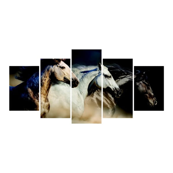 Wieloczęściowy obraz La Maison Des Couleurs Wild Horses