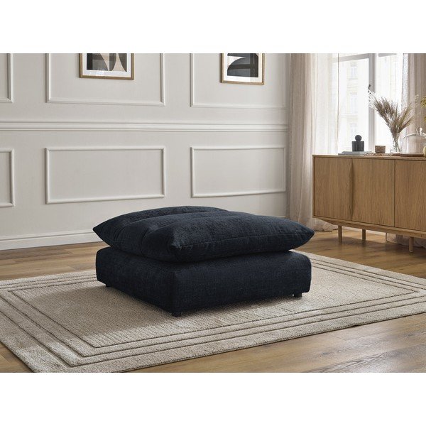 Ciemnoniebieski podnóżek z tkaniny szenilowej Neil – Bobochic Paris-image-1