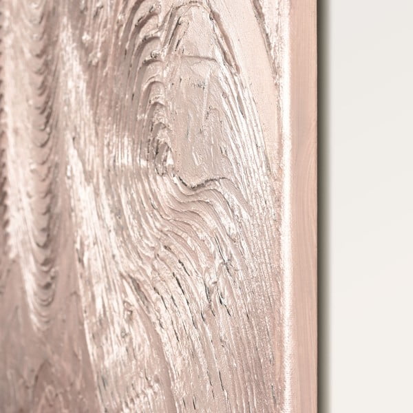 Ręcznie malowany obraz 88x118 cm Metallic Rose – Malerifabrikken-image-3