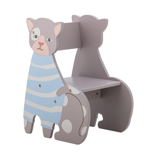 Jasnoniebieskie/szare krzesło dziecięce Mille – Bloomingville Mini