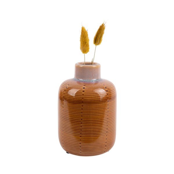 Pomarańczowy ceramiczny wazon PT LIVING Bottle, wys. 14 cm-image-2