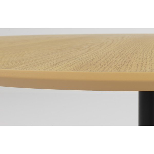 Okrągły stół z blatem w dekorze dębu ø 110 cm Taco – Tenzo-image-3