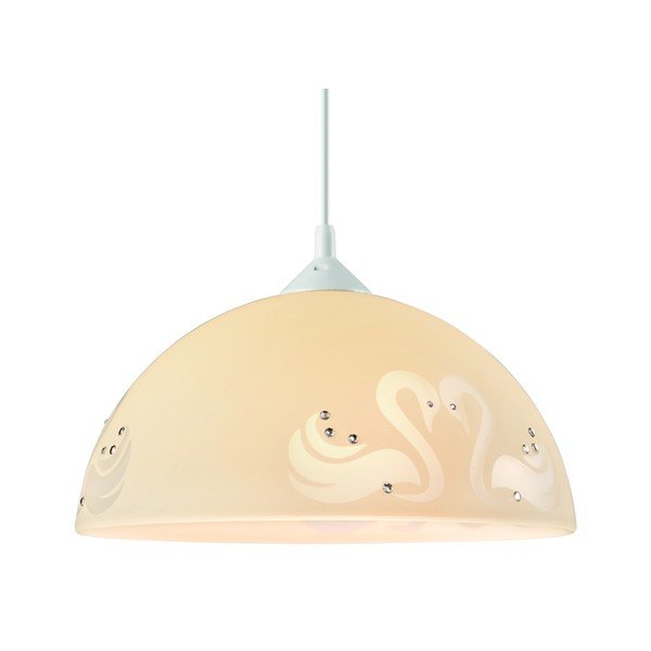 Beżowa lampa wisząca LAMKUR Swan-image-1