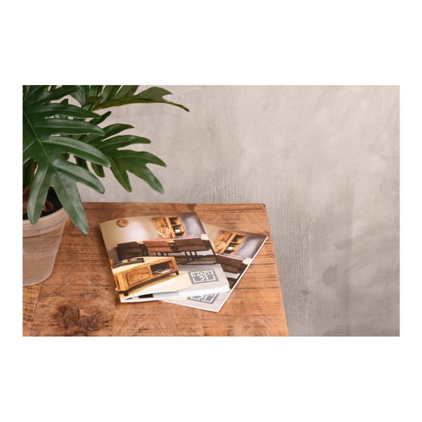 Czarny stolik z blatem z drewna mango LABEL51 Box-image-1