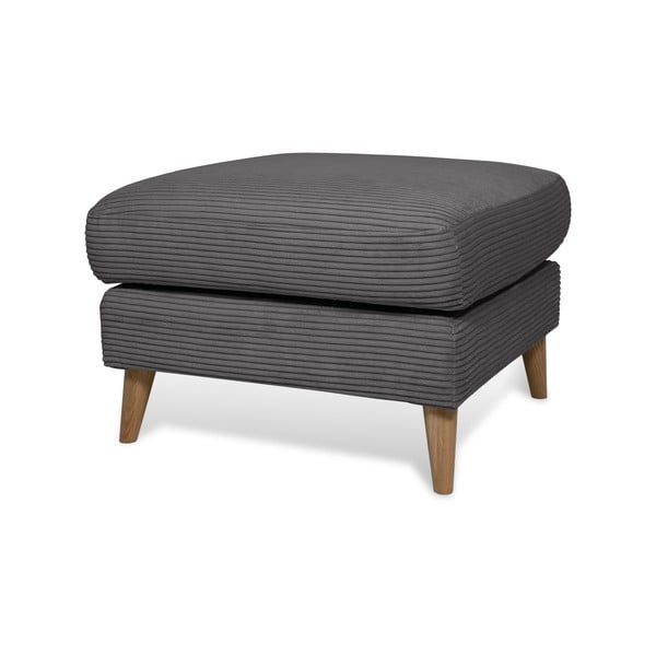 Ciemnoszary sztruksowy podnóżek Paris – Scandic-image-2