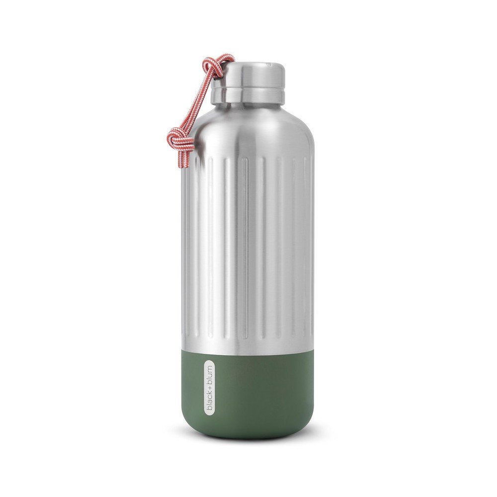 Butelka termiczna ze stali nierdzewnej w kolorze srebra 850 ml Explorer – Black + Blum