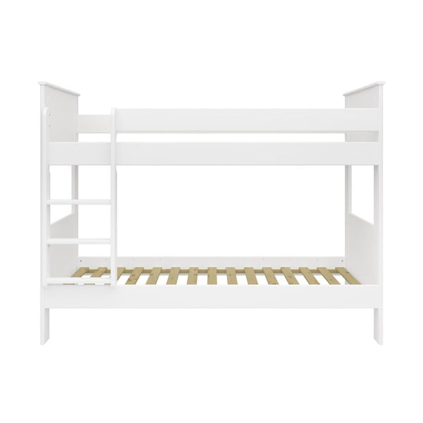 Białe piętrowe łóżko dziecięce 90x200 cm Alba – Tvilum