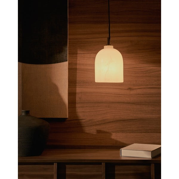 Lampa wisząca w kolorze kości słoniowej ø 15 cm Shenli – Kave Home-image-1