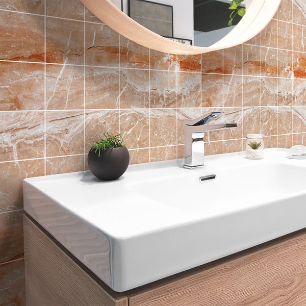 Zestaw naklejek na kafelki 24 szt. 15x15 cm Marble Tiles Torino – Ambiance-image-1