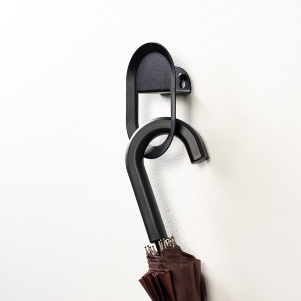 Czarny ścienny stalowy haczyk Coucou – Spinder Design-image-2