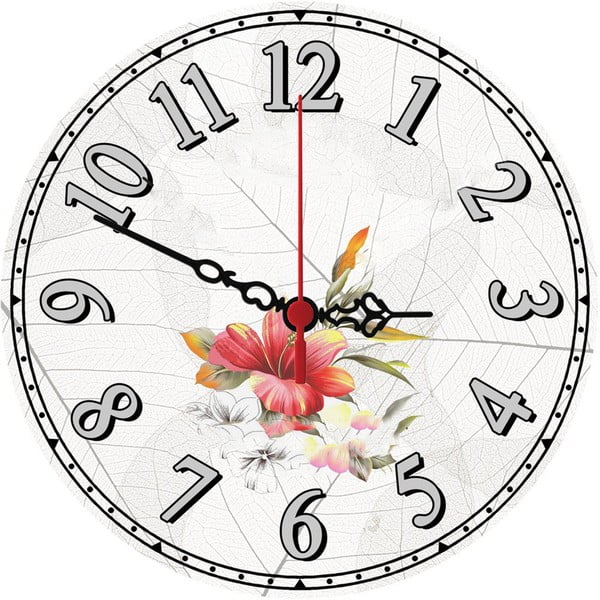 Zegar ścienny Wild Flower, 30 cm