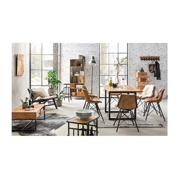 Komoda s 5 szufladami z drewna akacjowego WOOX LIVING-image-3