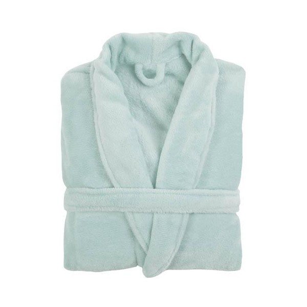 Jasnoniebieski szlafrok z mikropluszu w rozmiarze L/XL – Tiseco Home Studio