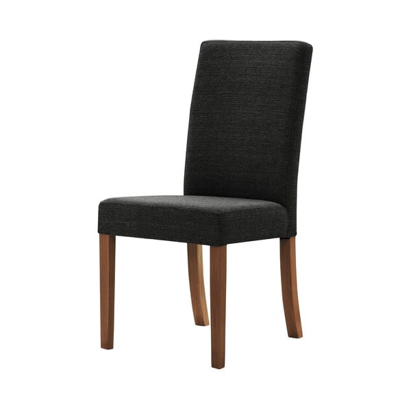 Czarne krzesło z ciemnobrązowymi nogami Ted Lapidus Maison Tonka