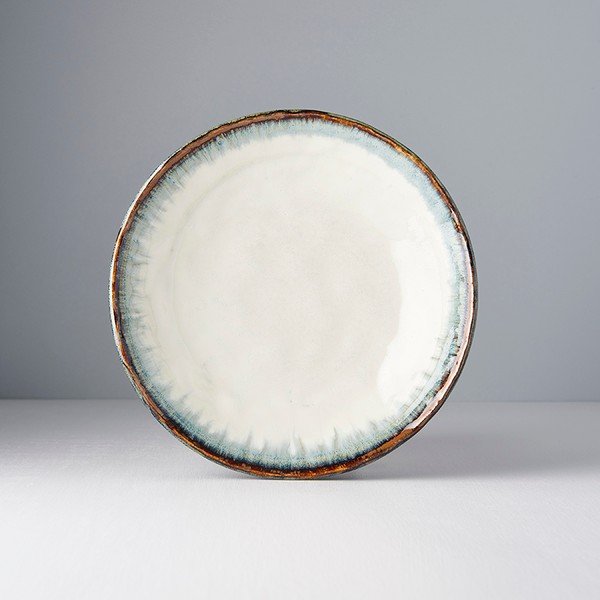 Biały głęboki talerz ceramiczny MIJ Aurora, ø 24 cm-image-1